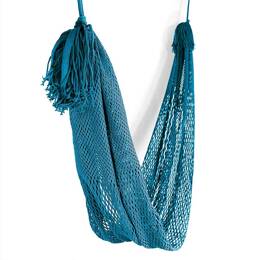 Hamac suspendu en filet - Bleu