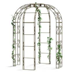 Kiosque Gloriette en fer 4 pieds Arcade renforcé - D.188 x H.231 cm - 2,80m2