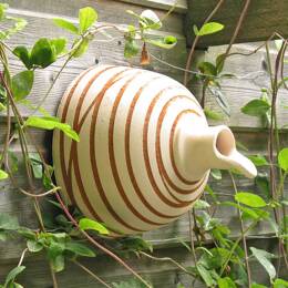 Nichoirs à mésange en terre cuite artisanal - lot de 2