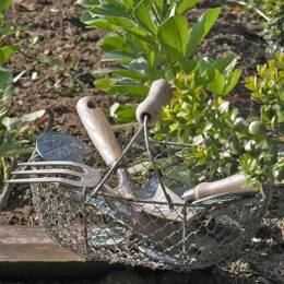 Panier de récolte en grillage