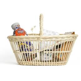 Panier en osier naturel ovale