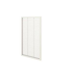 Treillis renforcé en bois L. 1,5 x l. 1m Blanc - Panneau brise-vue vénitien