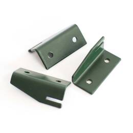 Pattes de fixation x3 pour treillages acier vert