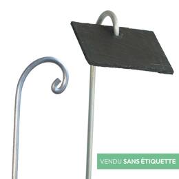 Porte étiquette aluminium 80cm x10