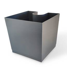 Pot de fleur gouttière - Gris anthracite