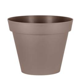 Grand pot de fleurs XXL Taupe - Diam. 100cm x haut. 80cm 356L