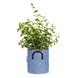 Pot de fleur extérieur en textile recyclé 20cm - Bleu