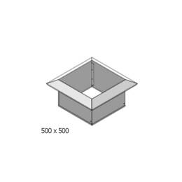 Carré potager acier 50x50cm anti limace