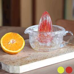 Presse agrumes manuel en verre artisanal