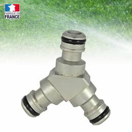 Raccord rapide Y en laiton pour l'arrosage