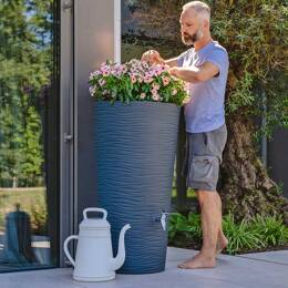 Récupérateur eau de pluie 350L avec bac à plantes Natura