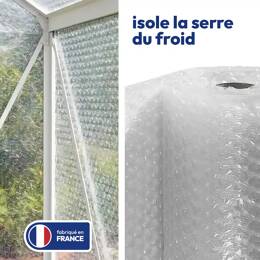 Rouleau film bulle 30mm Dim.1,5m x 25m - isolant serre  - qualité premium anti-UV 3 couches