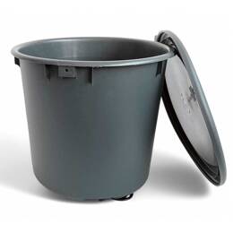 Bokashi Box Composteur de cuisine 10L - 1er prix - 1 seau gris - D.29.5 x H.26 cm - Fabriqué en France