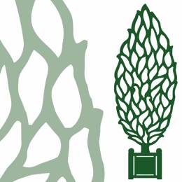 Silhouette arbre Charme Grand modèle h.179.6cm