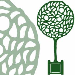 Silhouette arbre Oranger Grand modèle h.172.5cm