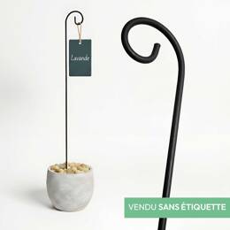 Porte étiquette acier 80cm x10