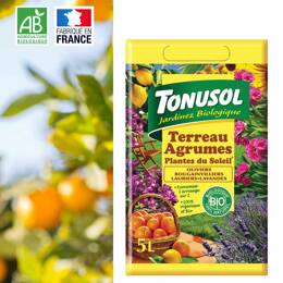 Terreau agrumes et plantes méditerranéennes Bio - 5L
