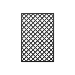 Treillage en bois L.1,5m x l.1m - noir- panneau rectangle, maille losange 75mm