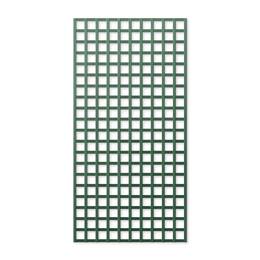 Treillage en bois maille carrée 75mm 1.00m x 2.00m VERT