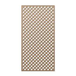 Treillage en bois maille losange 47mm 1.00m x 2.00m Bois naturel