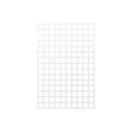 Treillage en bois L.1,5m x l.1m - blanc- panneau rectangle, maille carrée 75mm