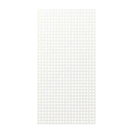 Treillage en bois L.2m x l.1m - blanc- panneau rectangle, maille carrée 30mm