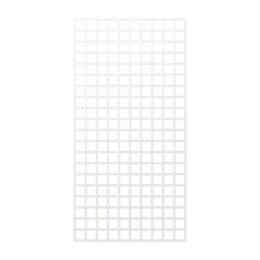 Treillage en bois maille carrée 75mm 1.00m x 2.00m BLANC