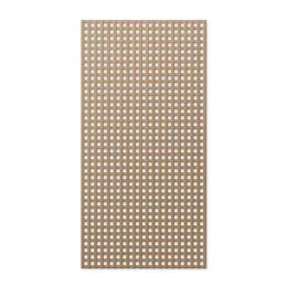 Treillage en bois L.2m x l.1m - bois naturel- panneau rectangle, maille carrée 30mm