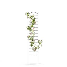 Treillage décoratif - grille arrondie à planter en acier brun - L. 30 x H. 170cm