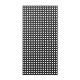Treillage en bois L.2m x l.1m - noir- panneau rectangle, maille carrée 30mm
