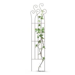 Tuteur treillage en acier pour rosier et plante grimpante avec volutes L. 39,5 x H. 170cm