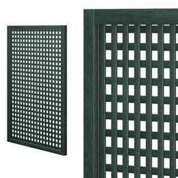 Treillage en bois renforcé L.1,5m x l.1m - vert - Panneau rectangle, maille carrée 30mm