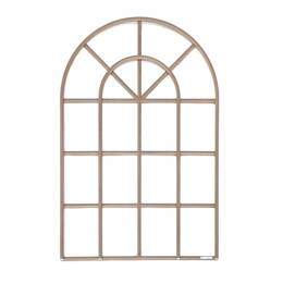 Treillage arrondi en aluminium imitation bois H. 120cm