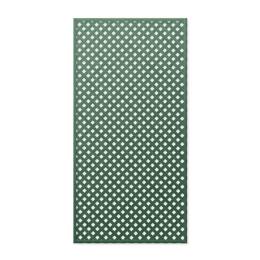 Treillage en bois L.2m x l.1m - vert- panneau rectangle, maille losange 30mm