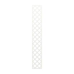 Treillage en bois Colonne maille Losange 75mm L.2m x l.0,3m BLANC