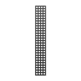Treillage en bois Colonne maille Carrée 47mm L.2m x l.0,3m NOIR