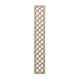 Treillage Colonne maille Losange 75mm L.2m x l.0,3m Bois naturel