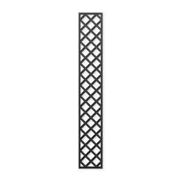 Treillage en bois Colonne maille Losange 75mm L.2m x l.0,3m NOIR