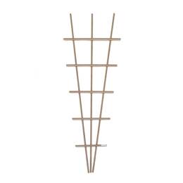 Treillage éventail en aluminium imitation bois H. 180cm