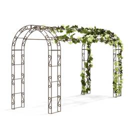 Tonnelle renforcée pour plantes grimpantes Arcade 6,50m2 - L. 4,45 x l. 1,41 x H. 2,40 m