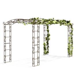 Tonnelle renforcée pour plantes grimpantes Pagode 8,50m2 - L. 4,45 x l. 1,92 x H. 2,28 m