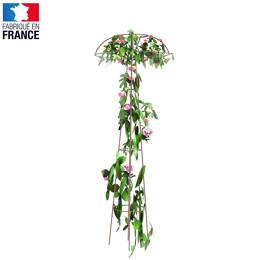 Tuteur colonne rosier grimpant avec couronne Haut. 1.80m