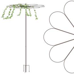 Tuteur Parapluie marguerite 10 pétales - H. 289,5 x Diam. 168cm
