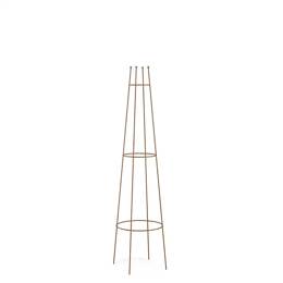 Tuteur colonne - Support pour plante grimpante en acier corten H.120 x D.33cm