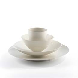 Vaisselle camping écologique - Kit 16 pièces pour 4 pers - Blanc