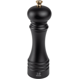 Nantes Moulin à sel manuel en bois noir mat 18 cm