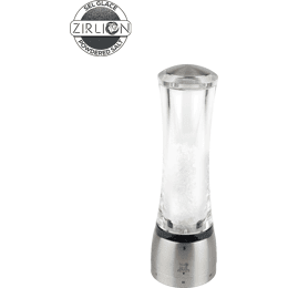 Daman Moulin à sel manuel en acryl et inox, u'Select, 21 cm