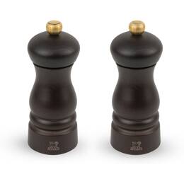 Clermont Duo de moulins à poivre et à sel Chocolat 13 cm
