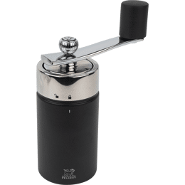 Isen Moulin à muscade manuel en bois, noir mat, 16 cm - 6,25'