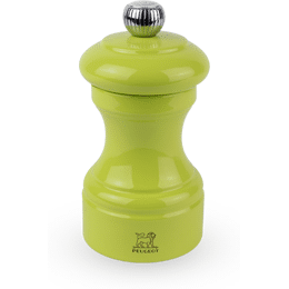 Bistro Moulin à sel manuel en bois laqué, pistache, 10 cm - 4'